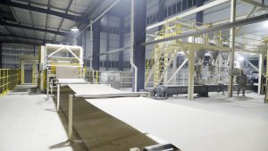 The Dominican Republic: 3 million m2 per year gypsum board production line